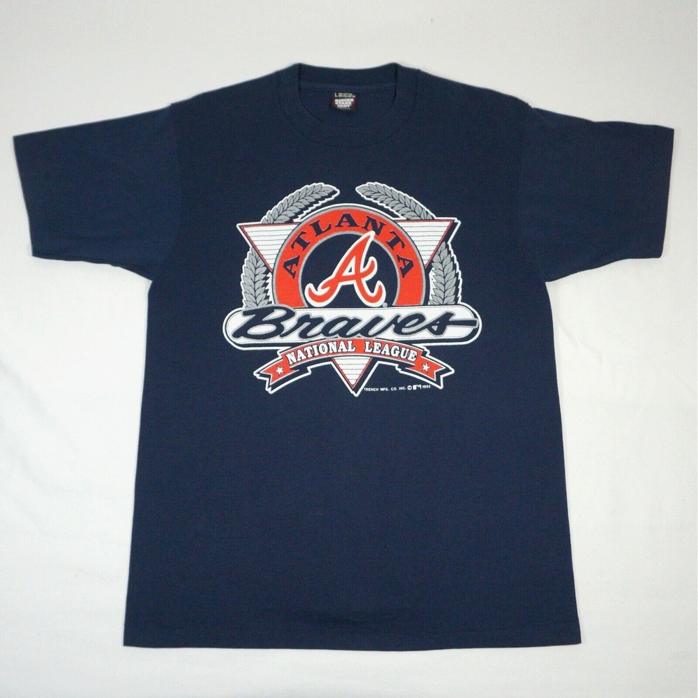 ATLANTA BRAVES Vintage 90's T-Shirt Large Single Stitch National League